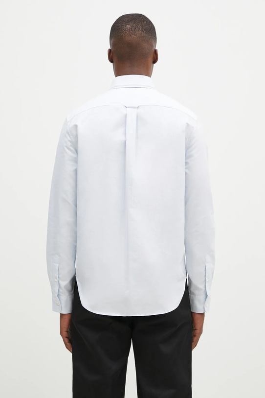 Ρούχα Βαμβακερό πουκάμισο Maison Kitsuné Mini Fox Head MM00413WC5012 μπλε