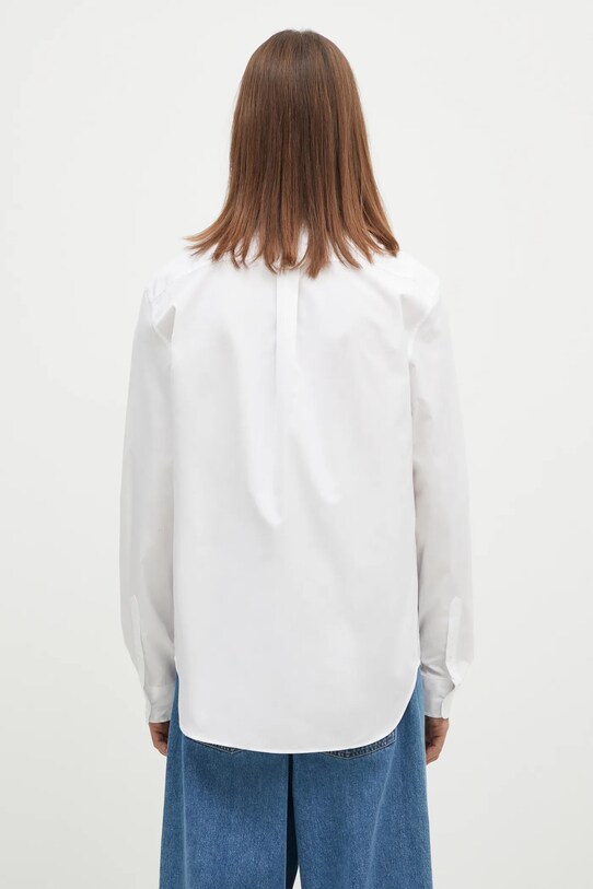 Одежда Хлопковая рубашка Maison Kitsuné Fox Head MM00409WC5010 белый