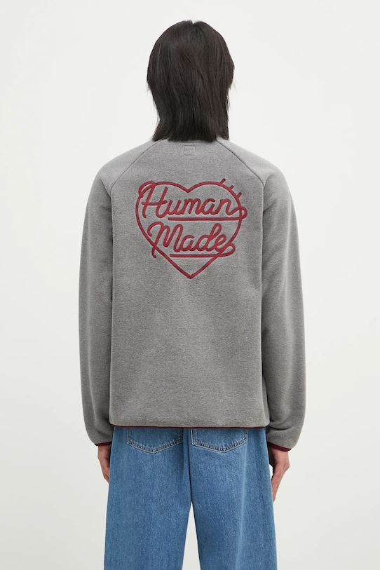 Одяг Флісова кофта Human Made Fleece Half-Zip Shirt HM28CS019 сірий