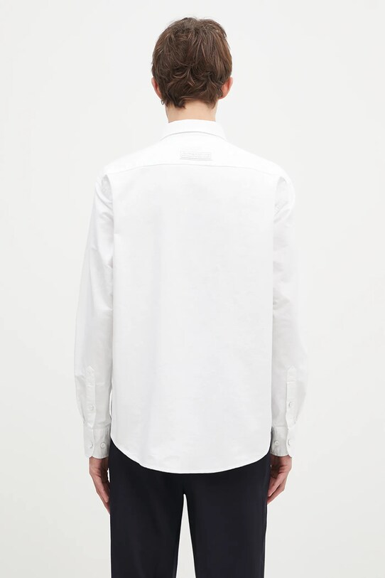 Clothing AAPE cotton shirt Moon Face Logo AAPSTM8495XXN white