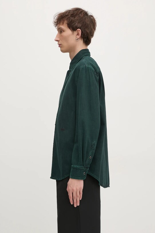 032C shirt 'Goya' Denim F24.URD.1341.450 green AW24