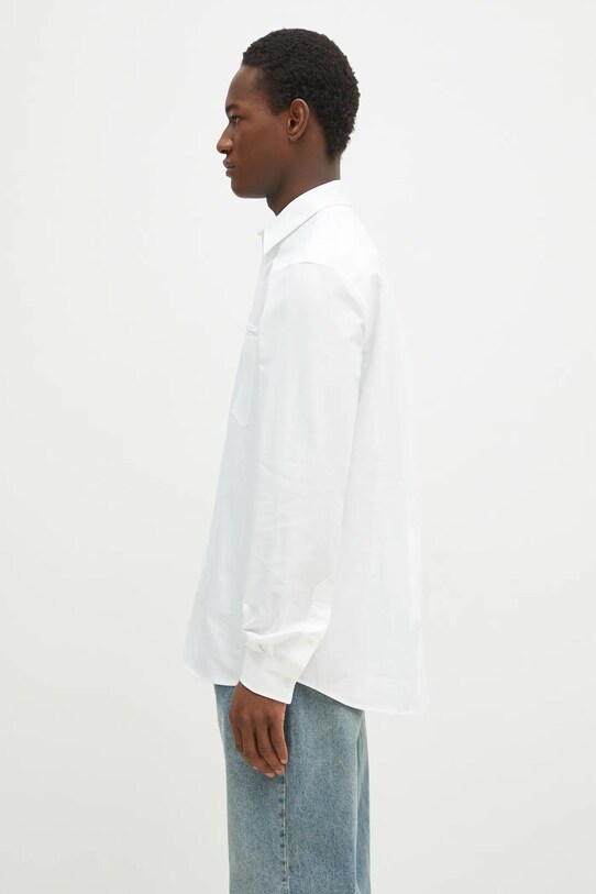 Košeľa JW Anderson Classic Fit Logo Pocket Shirt SH0328.PG1140.001 biela AW24