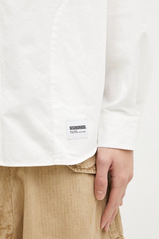 NEIGHBORHOOD cotton shirt white 242AQNH.SHM04