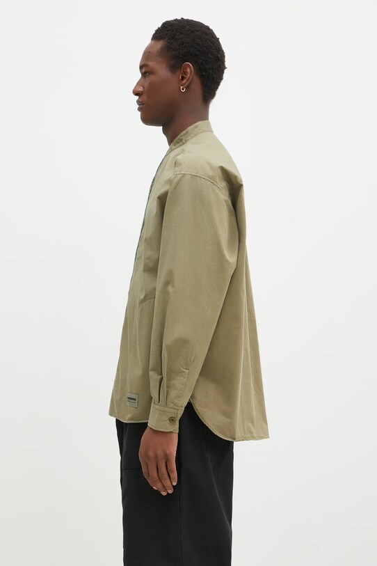 Памучна риза NEIGHBORHOOD 242AQNH.SHM04 зелен AW24