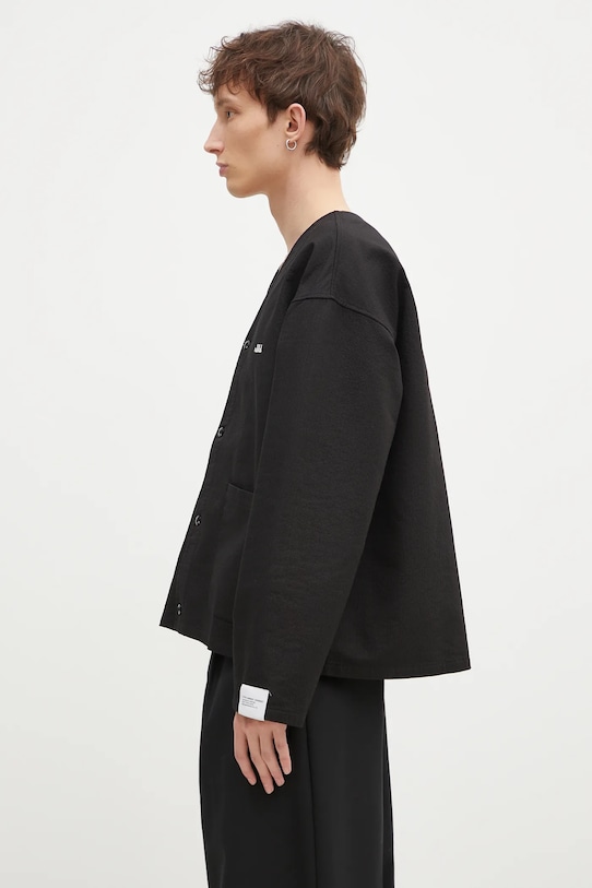 Хлопковая рубашка NEIGHBORHOOD 242SPNH.SHM05 чёрный AW24