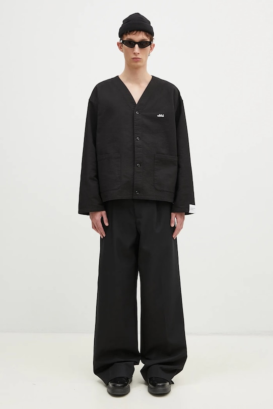 Хлопковая рубашка NEIGHBORHOOD 242SPNH.SHM05 чёрный