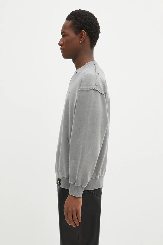 Бавовняна кофта NEIGHBORHOOD 242OKNH.CSM01 сірий AW24