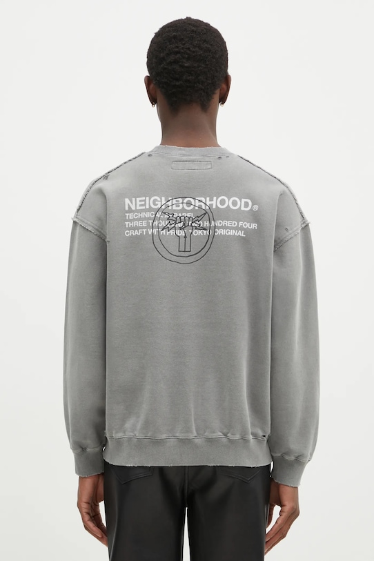 Îmbrăcăminte NEIGHBORHOOD hanorac de bumbac 242OKNH.CSM01 gri