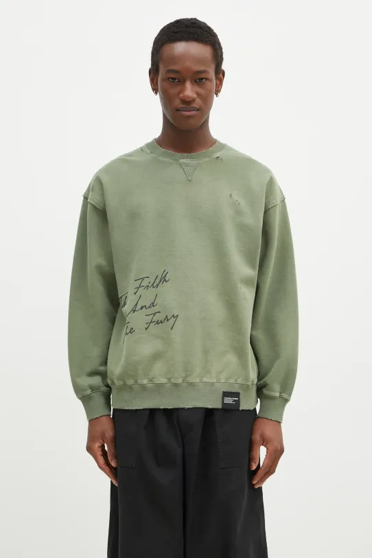 Хлопковая кофта NEIGHBORHOOD гладкий зелёный 242OKNH.CSM01