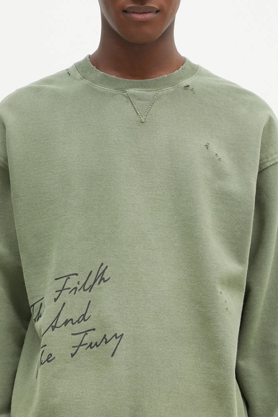 Хлопковая кофта NEIGHBORHOOD зелёный 242OKNH.CSM01