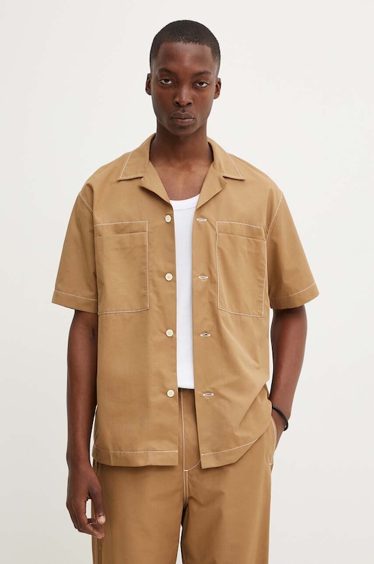 Košeľa Sunnei RTWXSHR004 béžová AW24