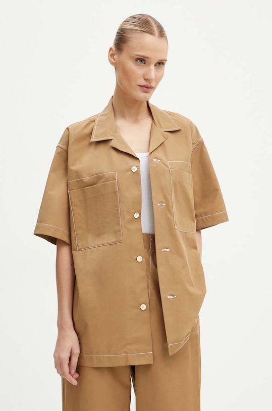Oblečenie Košeľa Sunnei RTWXSHR004 béžová