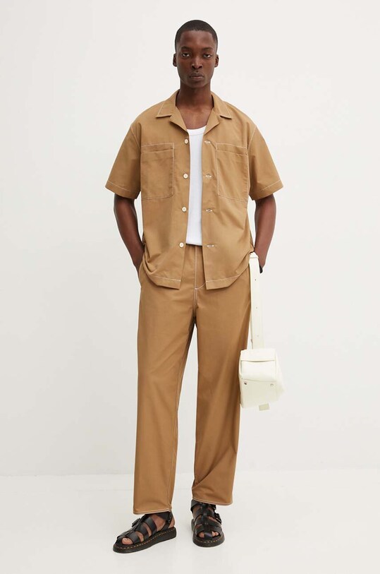 Sunnei camicia beige RTWXSHR004