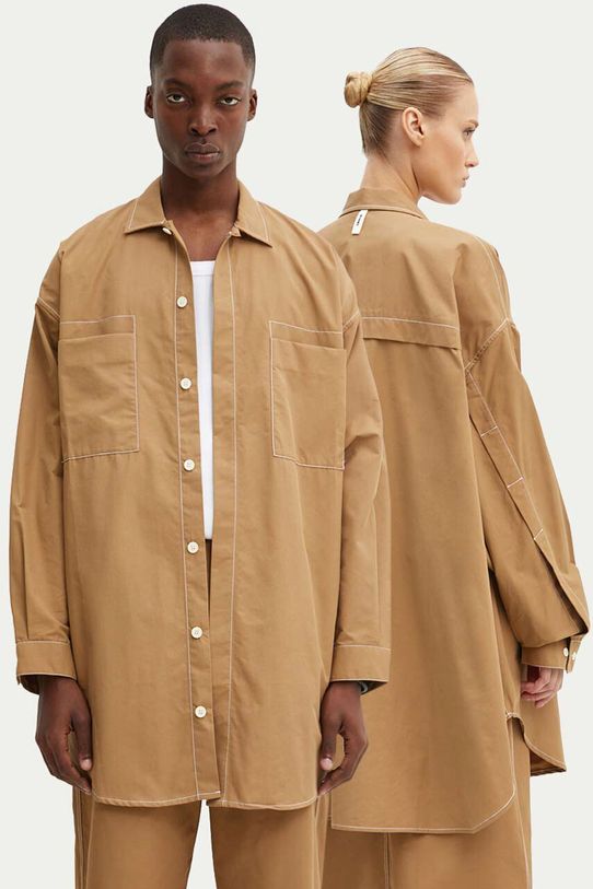 Рубашка Sunnei casual бежевый RTWXSHR005