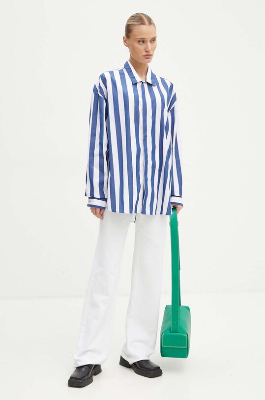 Sunnei camicia in cotone RTWXSHR007 blu