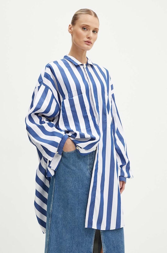 Îmbrăcăminte Sunnei camasa din bumbac RTWXSHR008 albastru