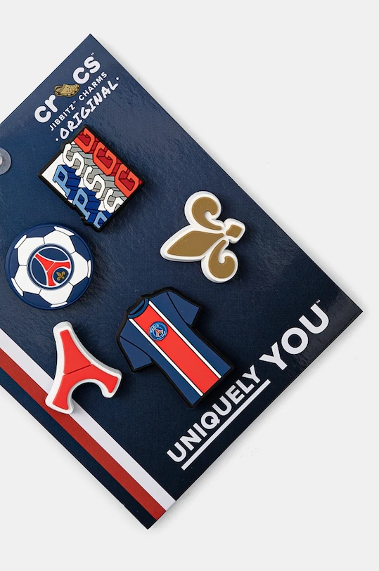 Crocs przypinki do obuwia Paris St Germain 5-pack 10012289.Paris.St.Germa granatowy AW24
