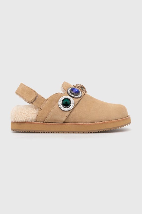 Semišové šľapky Kurt Geiger London Octavia Casual Sling Mule 2633540209.BEIGE béžová AW24