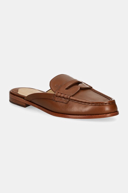 Кожаные шлепанцы Lauren Ralph Lauren Wynnie Mule венский коричневый 802943791002.270