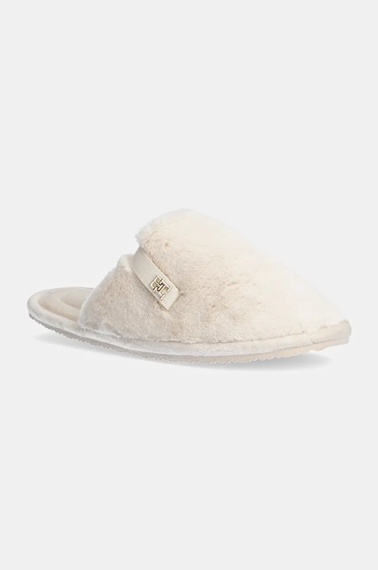 Kućne papuče Tommy Hilfiger TH COMFORT HOME SLIPPER bež FW0FW08138