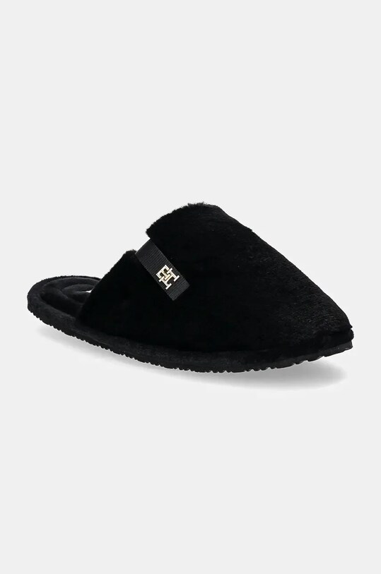 Пантофи Tommy Hilfiger TH COMFORT HOME SLIPPER черен FW0FW08138