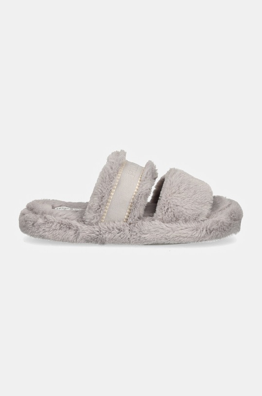 Παντόφλες Tommy Hilfiger HILFIGER FUR BASICS SLIPPER FW0FW08343 γκρί AW24