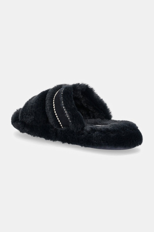 Obuv Papuče Tommy Hilfiger HILFIGER FUR BASICS SLIPPER FW0FW08343 tmavomodrá