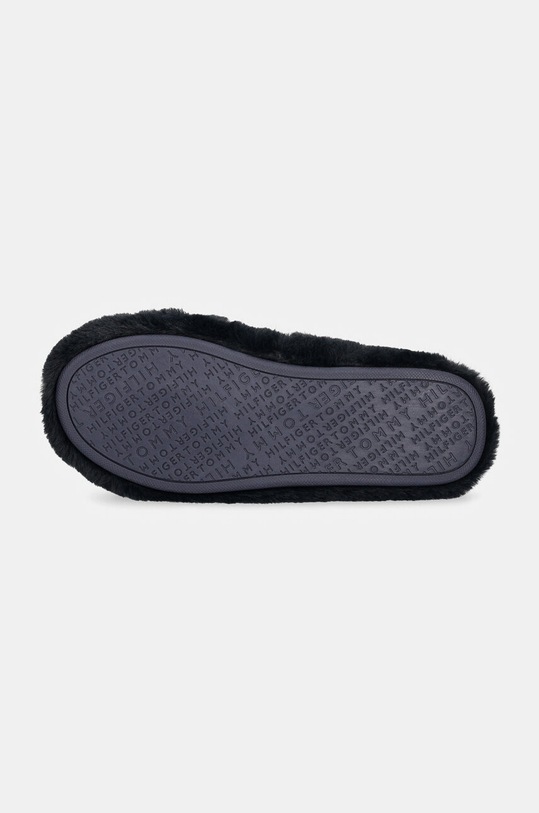 Papuče Tommy Hilfiger HILFIGER FUR BASICS SLIPPER FW0FW08343 tmavomodrá