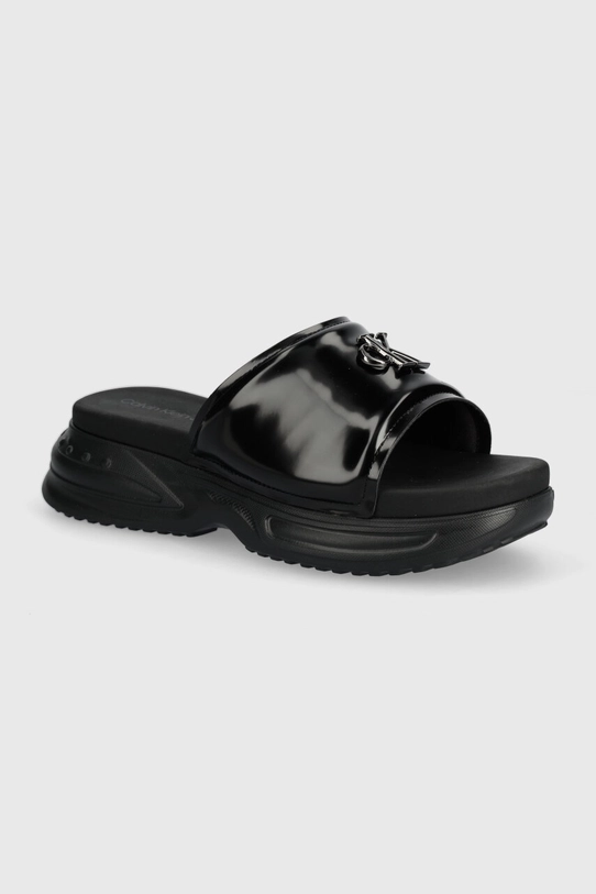 Шльопанці Calvin Klein Jeans CHUNKY COMF SLIDE MTR платформа чорний YW0YW01506