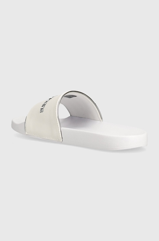 Încălțăminte Calvin Klein Jeans papuci SLIDE INSTITUITIONAL MTR YW0YW01508 alb