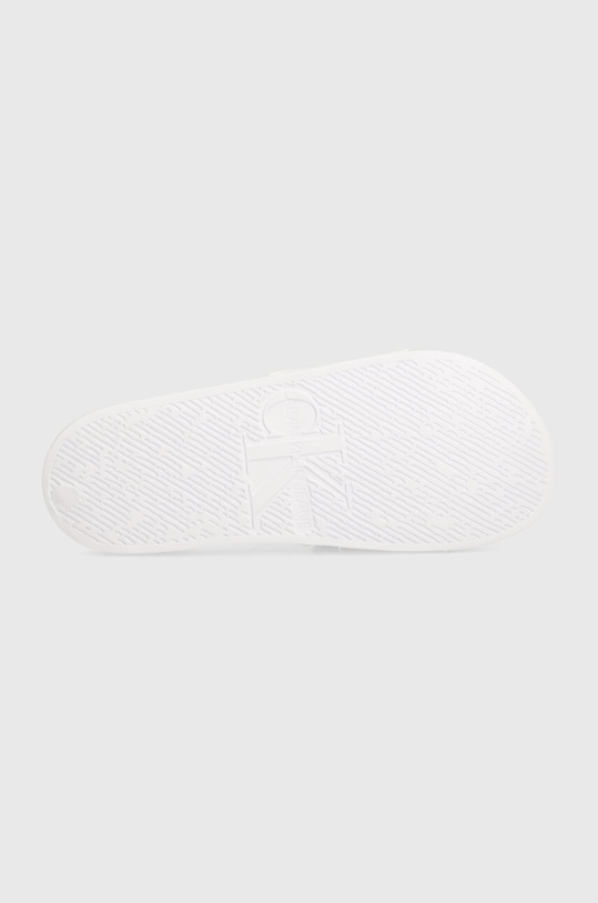 Calvin Klein Jeans papuci SLIDE INSTITUITIONAL MTR YW0YW01508 alb