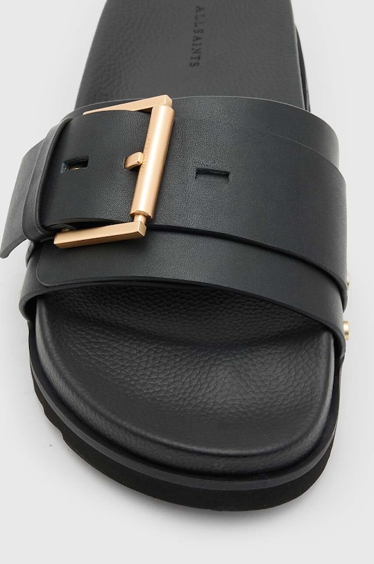 Obuwie AllSaints klapki skórzane Ellie Stud W029FA.BLK czarny