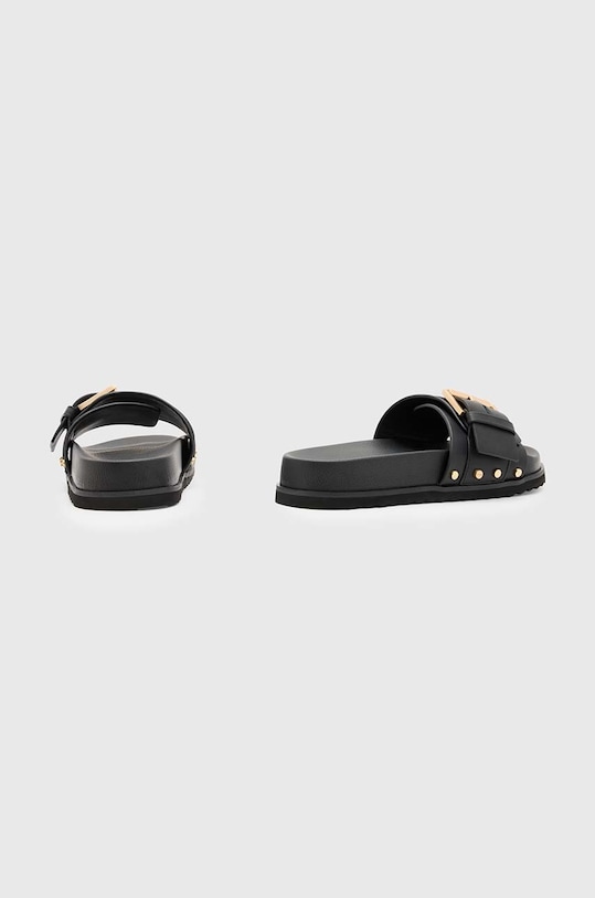 AllSaints klapki skórzane Ellie Stud W029FA.BLK czarny