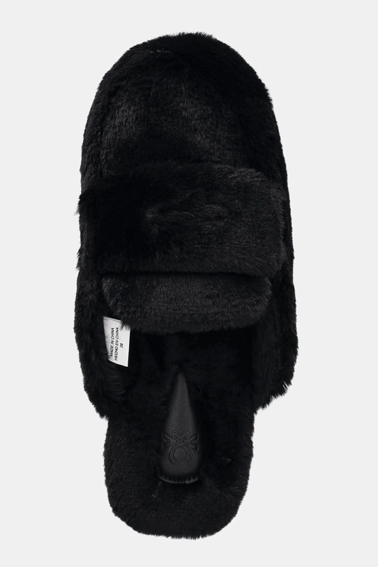 Παντόφλες United Colors of Benetton μαύρο 81DC1D01L