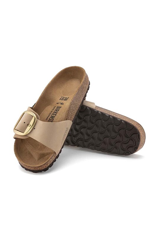 Birkenstock papuci din nubuc Madrid Big Buckle 1024009