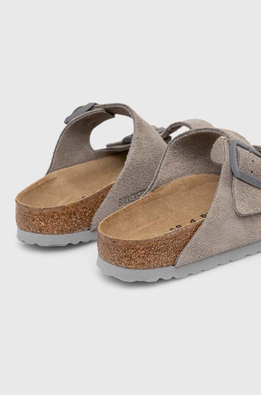 Semišové šľapky Birkenstock Arizona sivá 1027687