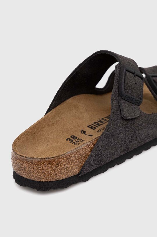 Замшеві шльопанці Birkenstock Arizona сірий 1028592