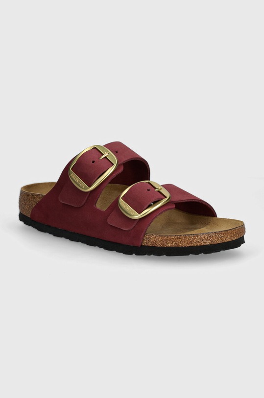 Чехли от набук Birkenstock Arizona Big Buckle отворена пета розов 1027989