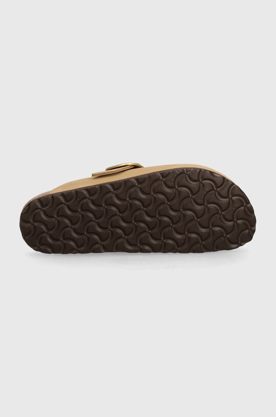 Шльопанці з нубуку Birkenstock Boston Big Buckle 1028052 бежевий