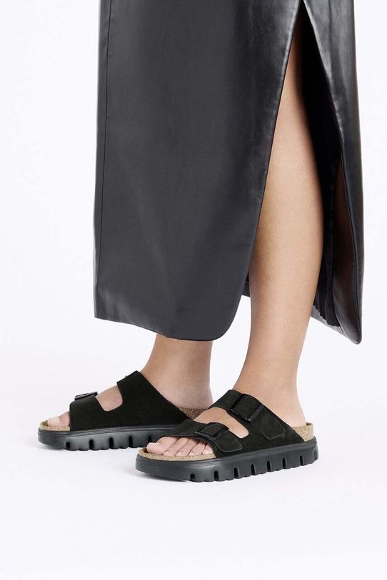 Semišové šľapky Birkenstock Arizona Chunky Birkenstock x Papillio 1028403
