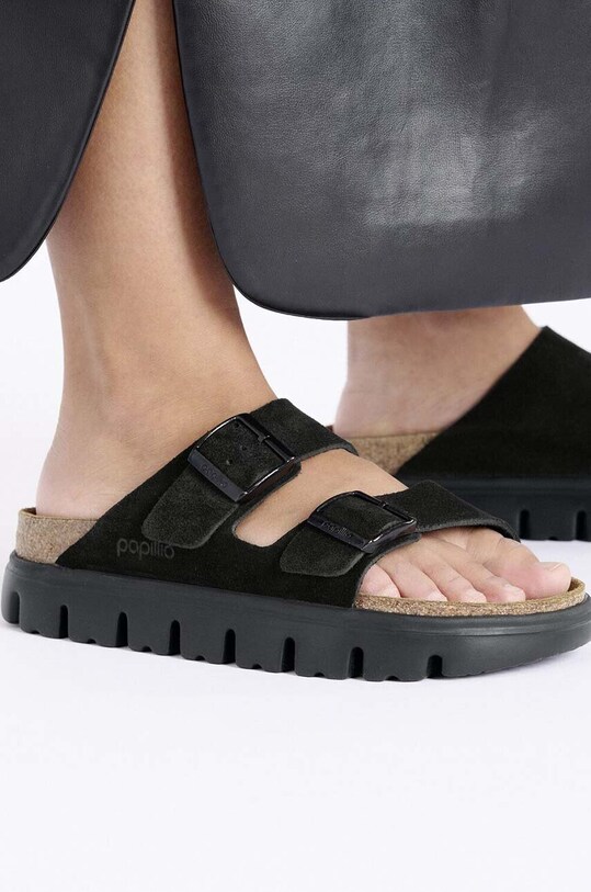 Παντόφλες σουέτ Birkenstock Arizona Chunky Birkenstock x Papillio 1028403