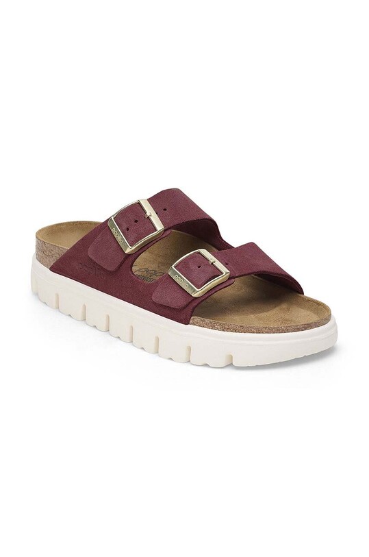 Birkenstock ciabatte slide in camoscio Arizona Chunky Birkenstock x Papillio 1028410 rosa AW24