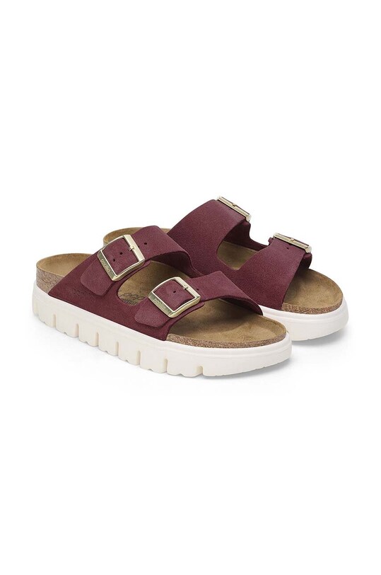 Birkenstock ciabatte slide in camoscio Arizona Chunky Birkenstock x Papillio rosa 1028410