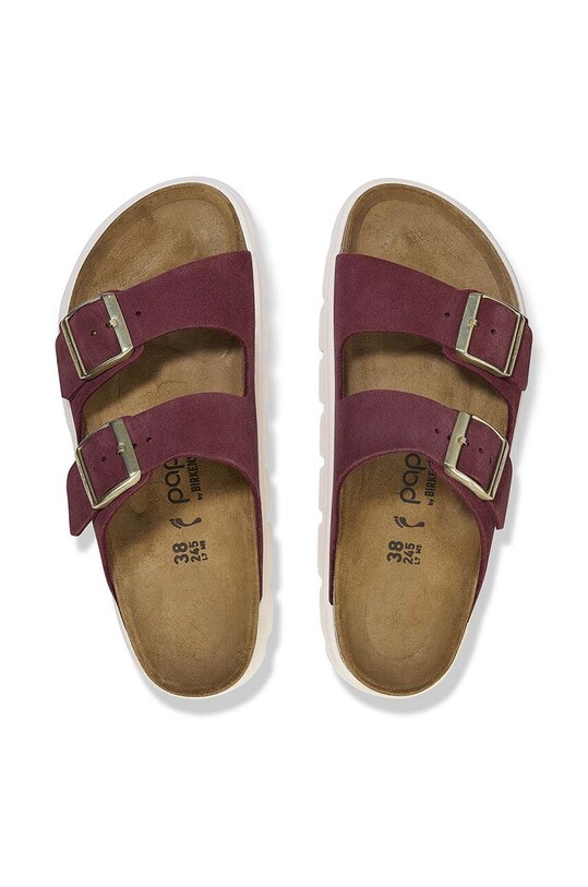 Birkenstock ciabatte slide in camoscio Arizona Chunky Birkenstock x Papillio 1028410 rosa