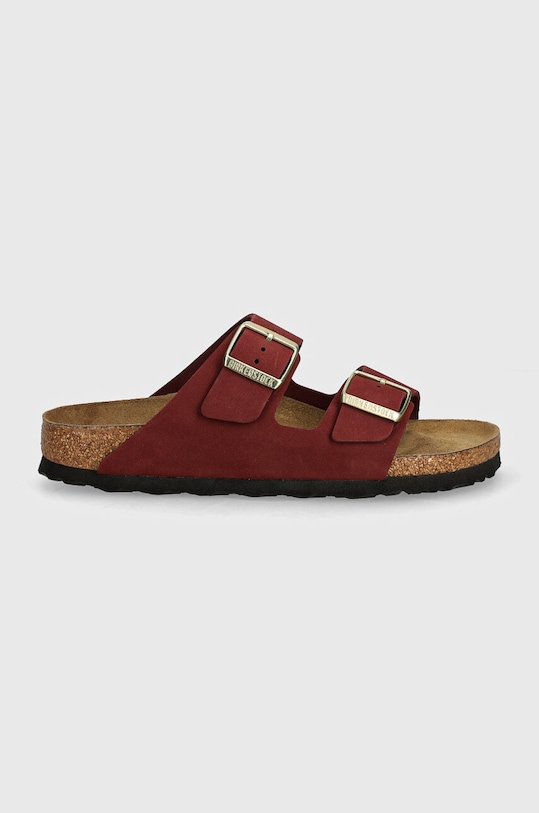 Nubukové pantofle Birkenstock Arizona SFB 1028719 burgundské AW24