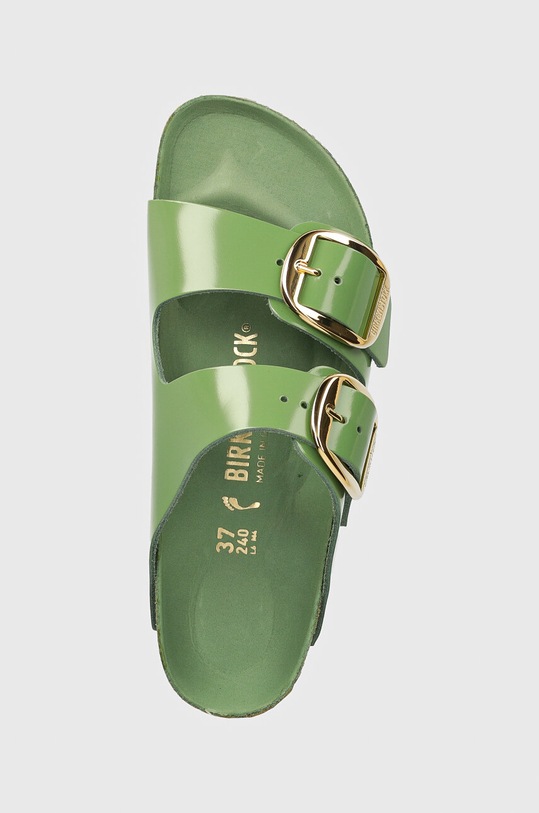 Kožené pantofle Birkenstock Arizona Big Buckle zelená 1028613