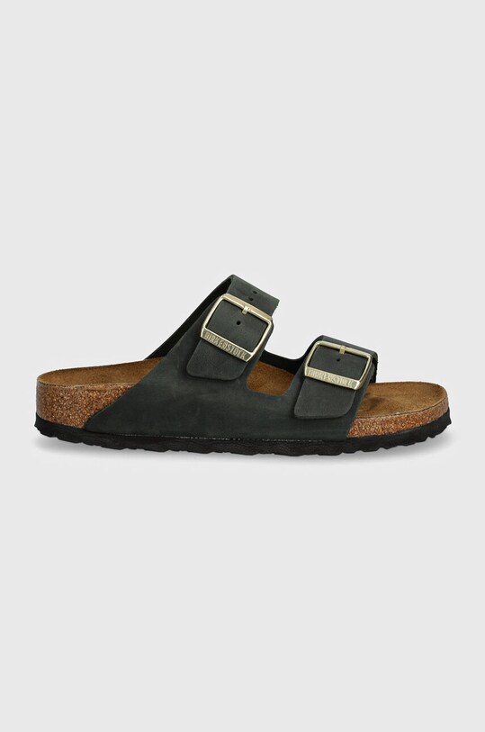 Шльопанці з нубуку Birkenstock Arizona 1028030 зелений AW24