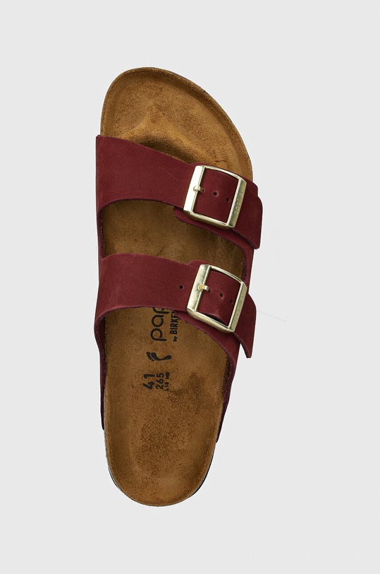 Nubuck παντόφλες Birkenstock Arizona Platform Flex Birkenstock x Papillio μπορντό 1028432