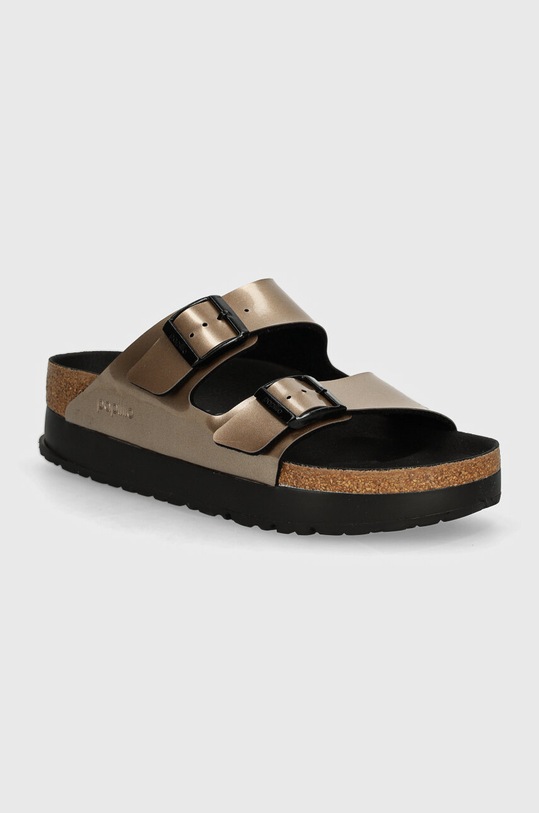 Birkenstock klapki syntetyczny brązowy 1028424