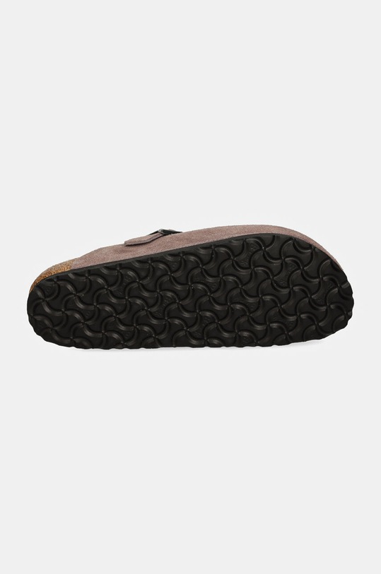 Semišové pantofle Birkenstock Boston 1028375 fialová